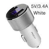 Mini Dual USB Car Charger LED Display